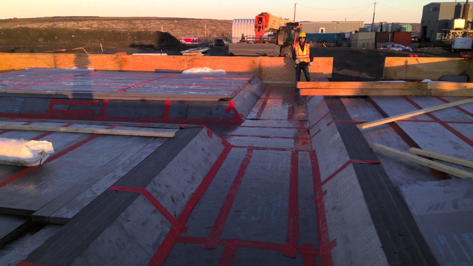 skilled Inuit worker at Arctic Fresh construction project